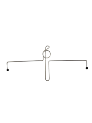 Prendedor de partitura clave de sol arame cromado Prendedor de partitura clave de sol arame cromado