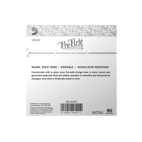Cordas Pro Arte Violino 4/4 - D'Addario J56 4/4M