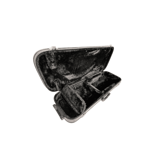 Estojo Para Violino Retangular Preto Croco com Espaço Hinário