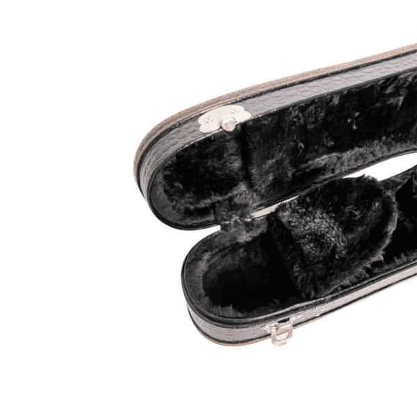 Estojo Clássico Formato Preto Croco Para Violino