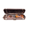 Estojo retangular violino marron trançado