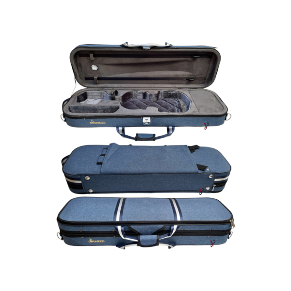 Estojo Luxo Azul Claro Para Violino 4/4