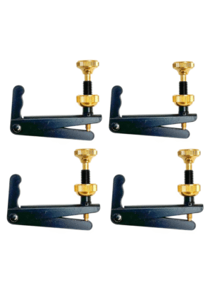 Kit 4 Microafinador Wittner Para Violoncelo 4/4 e 3/4 - Preto com Parafuso Dourado
