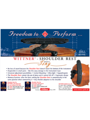 Espaleira Wittner P/Violinos Que Utilizam Queixeiras Wittner 4/4 - 3/4 Espaleira Wittner P/Violinos Que Utilizam Queixeiras Wittner 4/4 - 3/4