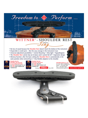Espaleira Wittner P/ Violino e Viola Para Uso com Queixeiras Tradicionais Espaleira Wittner P/ Violino e Viola Para Uso com Queixeiras Tradicionais