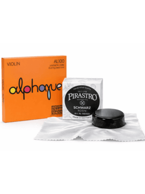 Kit Cordas Thomastik Alphayue AL100 4/4 +Breu Pirastro Schwarz