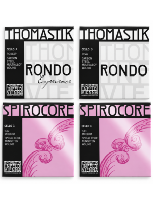 Cordas Thomastik Artist's Choice Spirocore e Rondo para Violoncelo 4/4